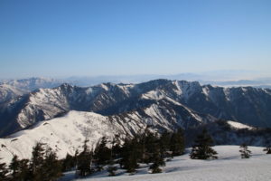 会津朝日岳方面