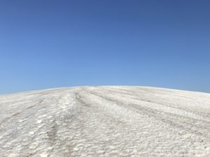 丸山岳の山頂直下