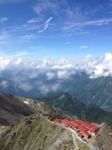 新穂高温泉方面